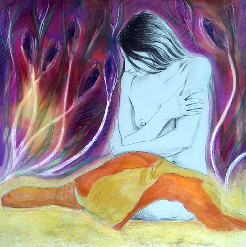 dessin de femme : Crocus