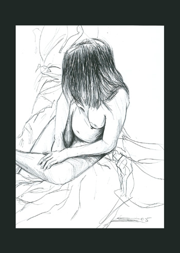 croquis femme enceinte 4