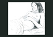 croquis femme enceinte 5