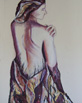 pastel femme arbre