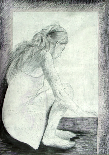 Dessin femme, Brouillard