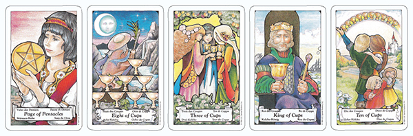 Tirages avec les enfants actuels Hanson Roberts Tarot (décédé)