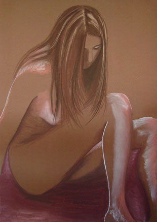 pastel nu f&eacute;minin - retrait