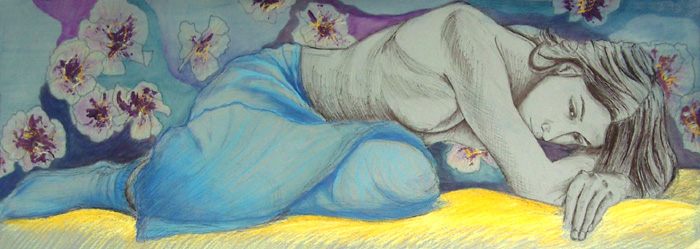 dessin femme - Pens&eacute;es
