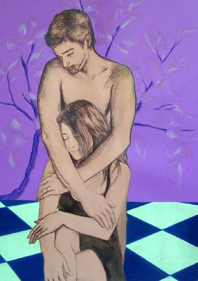 dessin couple "l'arbre"