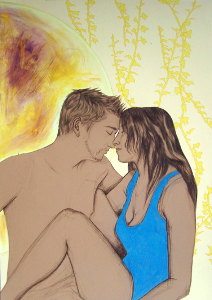 dessin de couple - lierre
