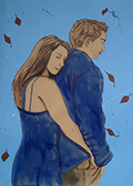 Dessin couple Automne