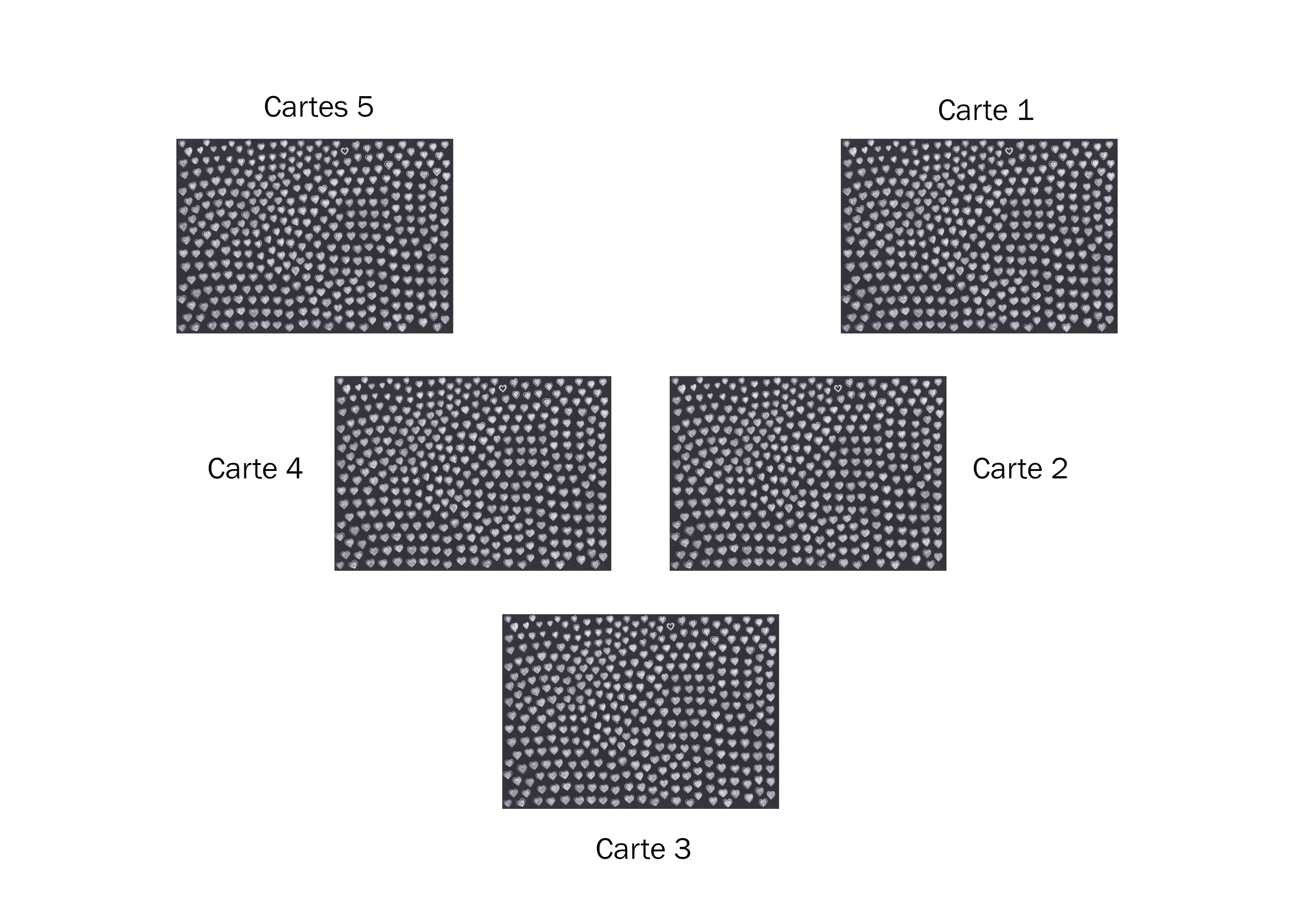 tirage coeur 5 cartes