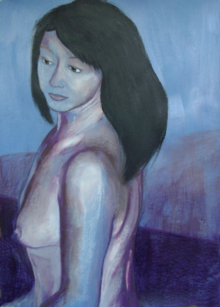 pastel nu f&eacute;minin